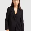 Belle & Bloom Unchained Heart Blazer - Black Flash Sale