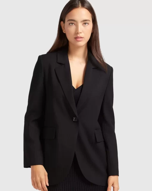 Belle & Bloom Unchained Heart Blazer - Black Flash Sale