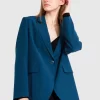 Belle & Bloom Unchained Heart Blazer - Dark Teal New