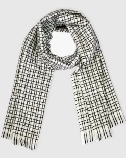 Belle & Bloom Uptown Textured Scarf - White Outlet