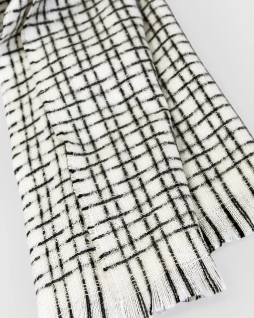 Belle & Bloom Uptown Textured Scarf - White Outlet