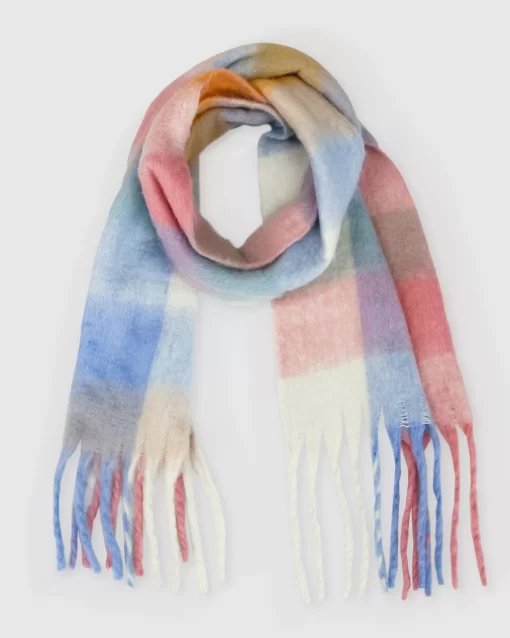 Belle & Bloom Vail Checkered Scarf - Candy New