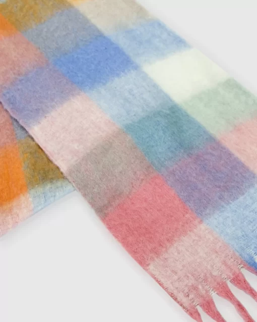 Belle & Bloom Vail Checkered Scarf - Candy Best Sale