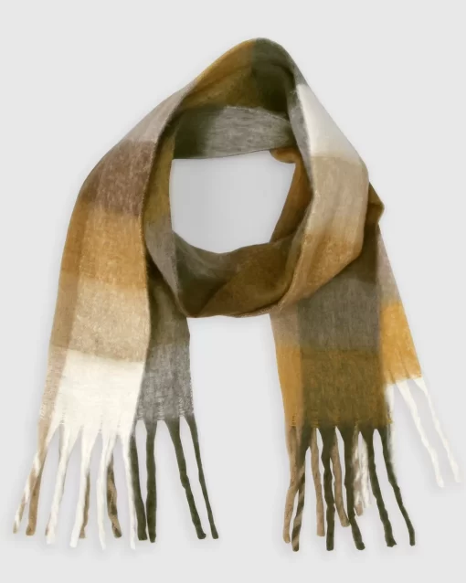 Belle & Bloom Vail Checkered Scarf - Earth Fashion