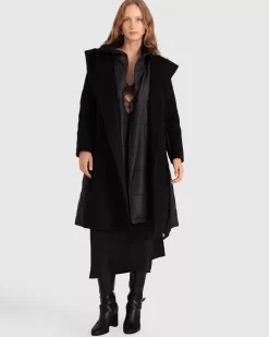 Belle & Bloom Walk Me Home Convertible Coat - Black Sale