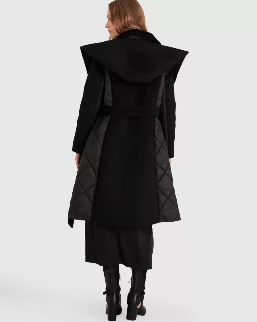 Belle & Bloom Walk Me Home Convertible Coat - Black Best Sale