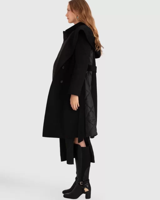 Belle & Bloom Walk Me Home Convertible Coat - Black Best Sale