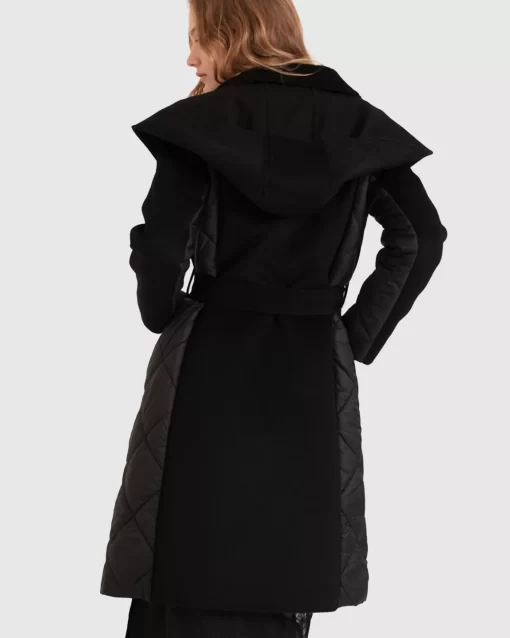 Belle & Bloom Walk Me Home Convertible Coat - Black Best Sale