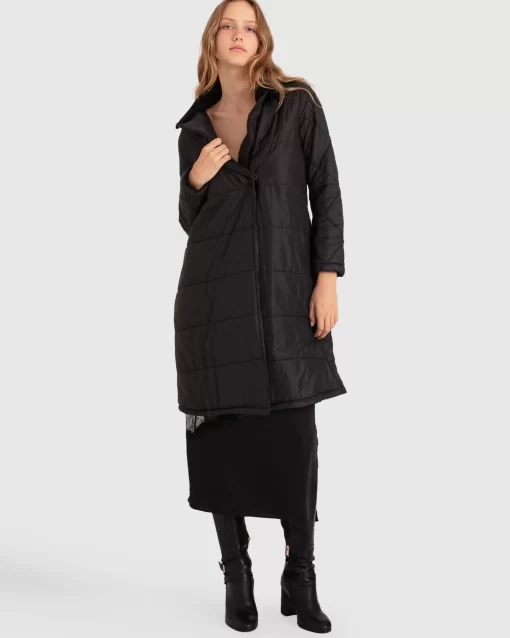 Belle & Bloom Walk Me Home Convertible Coat - Black Best Sale