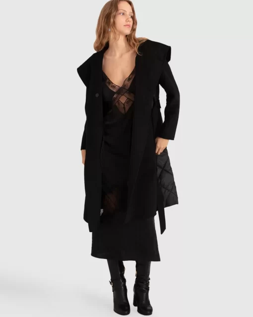 Belle & Bloom Walk Me Home Convertible Coat - Black Best Sale