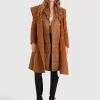 Belle & Bloom Walk Me Home Convertible Coat - Camel Discount