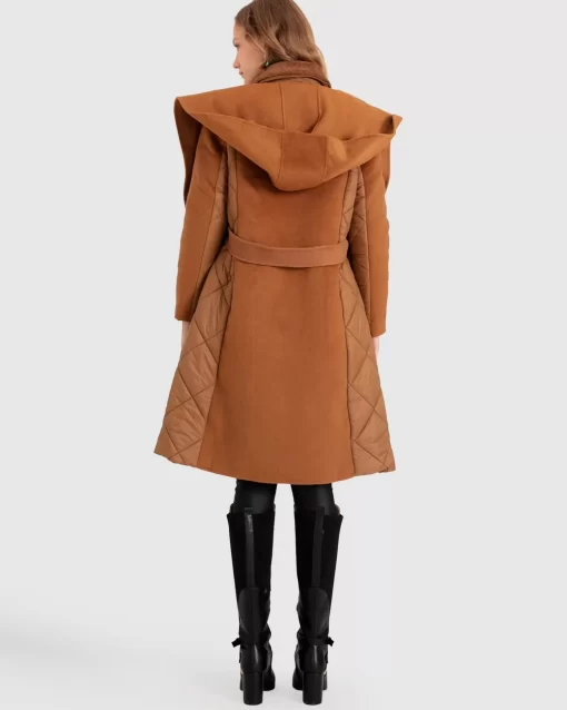 Belle & Bloom Walk Me Home Convertible Coat - Camel Discount