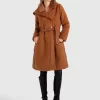 Belle & Bloom Walk Me Home Convertible Coat - Camel Discount