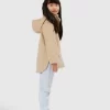 Belle & Bloom When I Grow Up Detachable Hooded Coat - Pale Oat New