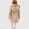 Belle & Bloom When I Grow Up Detachable Hooded Coat - Pale Oat New