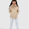 Belle & Bloom When I Grow Up Detachable Hooded Coat - Pale Oat New