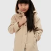 Belle & Bloom When I Grow Up Detachable Hooded Coat - Pale Oat New