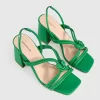 Belle & Bloom Wild Side Slingback Heel - Emerald Outlet