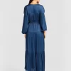 Belle & Bloom Window Seat Tiered Maxi Dress - Blue Sale