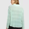 Belle & Bloom Yoko Shirred Chiffon Blouse - Mint Final Sale Flash Sale